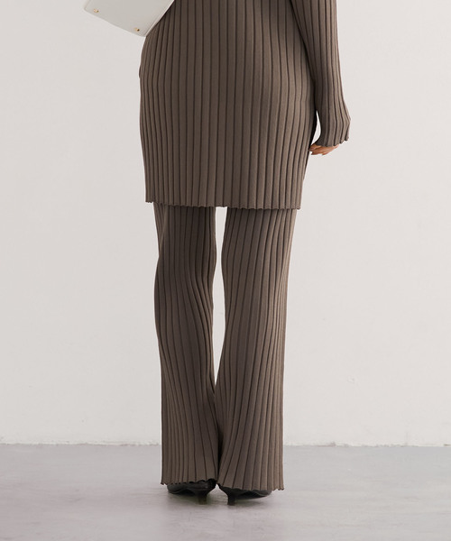 Noble(ノーブル)の「《セットアップ対応》RY/PL ワイドリブ パンツ(その他パンツ・レディース・ベージュ/カーキ・FREE)」の21枚目の写真