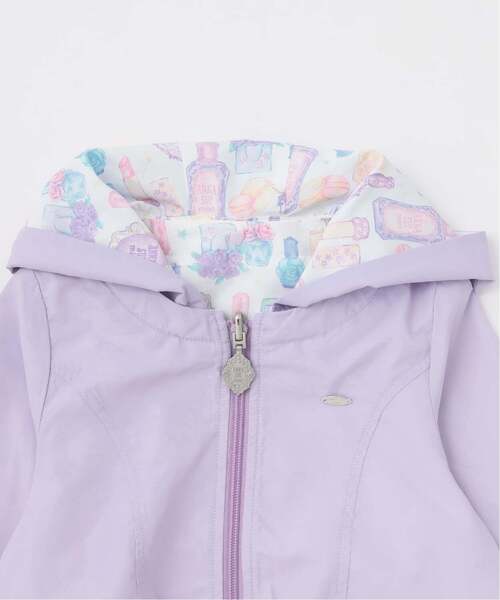 アナスイミニ　リバーシブルラベンダー フード付きジャケット 耳付き リバーシブルブルゾン（ブルゾン）｜ANNA SUI mini（アナスイ・ミニ