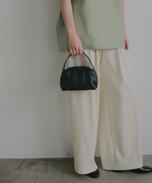 MANOF(マノフ)の「LUMEN FANTINE BAG(ハンドバッグ・レディース・イエロー/ライトグレー/ブラック・F)」の19枚目の写真
