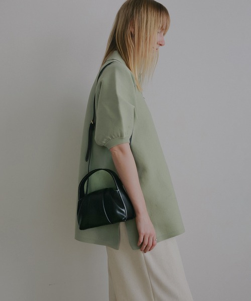 MANOF(マノフ)の「LUMEN FANTINE BAG(ハンドバッグ・レディース・イエロー/ライトグレー/ブラック・F)」の22枚目の写真