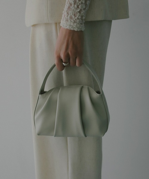 MANOF(マノフ)の「LUMEN FANTINE BAG(ハンドバッグ・レディース・イエロー/ライトグレー/ブラック・F)」の7枚目の写真
