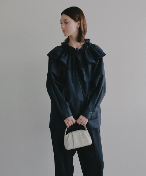 MANOF(マノフ)の「LUMEN FANTINE BAG(ハンドバッグ・レディース・イエロー/ライトグレー/ブラック・F)」の12枚目の写真