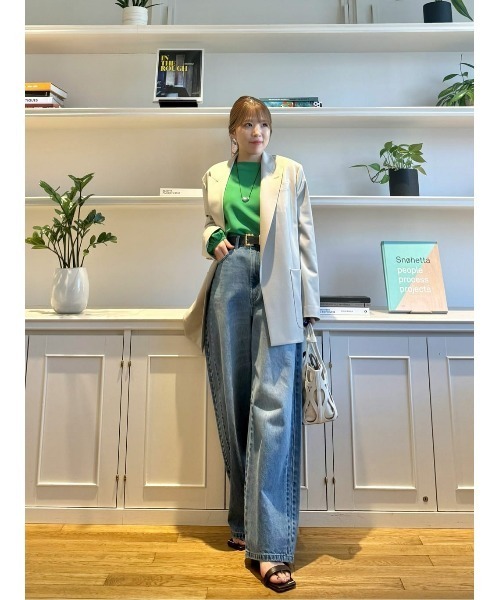 allureville(アルアバイル)の「【WEB・ルミネ別注】ボタンレスジャケット(テーラードジャケット・レディース・グレイッシュベージュ・2/1)」の7枚目の写真