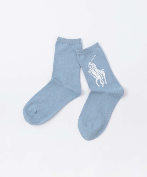 POLO RALPH LAUREN(ポロ ラルフ ローレン)の「≪WEB限定≫【2足セット】POLO RALPH LAUREN CANDY SHOP STRIPE & BIG POLO PLAYER キッズソックス 94821201(ソックス/靴下・キッズ・サックスブルー/レモンイエロー/サーモンピンク・16-18cm/19-21cm)」の11枚目の写真