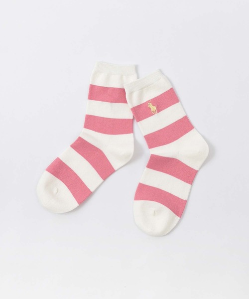 POLO RALPH LAUREN(ポロ ラルフ ローレン)の「≪WEB限定≫【2足セット】POLO RALPH LAUREN CANDY SHOP STRIPE & BIG POLO PLAYER キッズソックス 94821201(ソックス/靴下・キッズ・サックスブルー/レモンイエロー/サーモンピンク・16-18cm/19-21cm)」の14枚目の写真