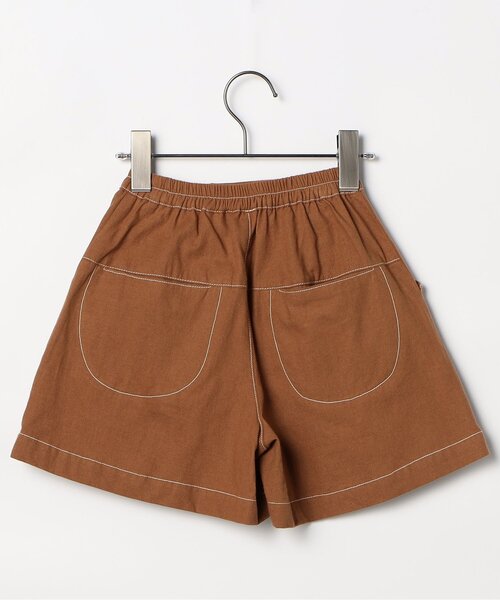 p.premier（ピードットプルミエ）の「タックキュロットハーフパンツ（その他パンツ・キッズ・ブラウン/レッド/ストライプ・140/130/120/110/100/90/80）」の5枚目の写真