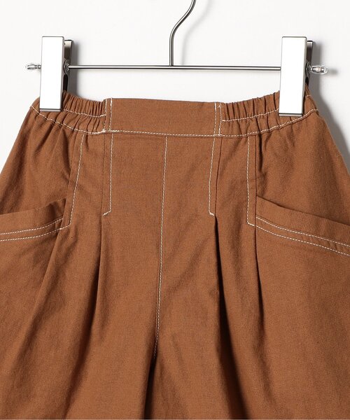 p.premier（ピードットプルミエ）の「タックキュロットハーフパンツ（その他パンツ・キッズ・ブラウン/レッド/ストライプ・140/130/120/110/100/90/80）」の20枚目の写真