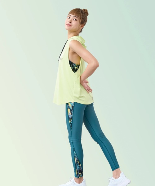 ROXY(ロキシー)の「ROXY ウィメンズ FITNESS GLOW YOUR WAY LEGGIN ロングパンツ 【2026年春夏モデル】/ロキシーレギンス・スパッツ(レギンス/スパッツ・レディース・ピンク/グリーン/ブラック・LARGE/MEDIUM/SMALL)」の3枚目の写真