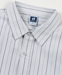 HANGTEN（ハンテン）の「【HANGTEN/ハンテン】ワンポイント刺繍ストライプシャツ  長袖シャツ マルチストライプ レギュラーカラー サーフ カジュアル（シャツ/ブラウス）」