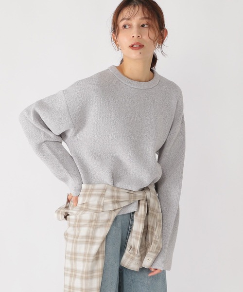 studio CLIP（スタディオクリップ）の「7ゲージリバーシブルニット（ニット/セーター・レディース・ライトグリーン/ライトグレー/ライトベージュ/ライトブルー・FREE）」の7枚目の写真
