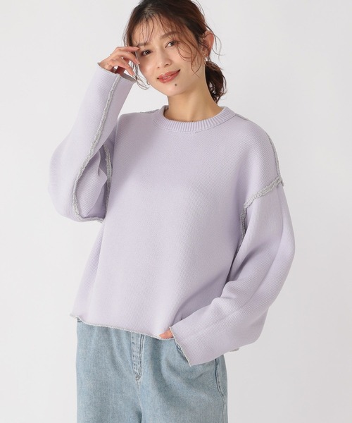 studio CLIP（スタディオクリップ）の「7ゲージリバーシブルニット（ニット/セーター・レディース・ライトグリーン/ライトグレー/ライトベージュ/ライトブルー・FREE）」の9枚目の写真