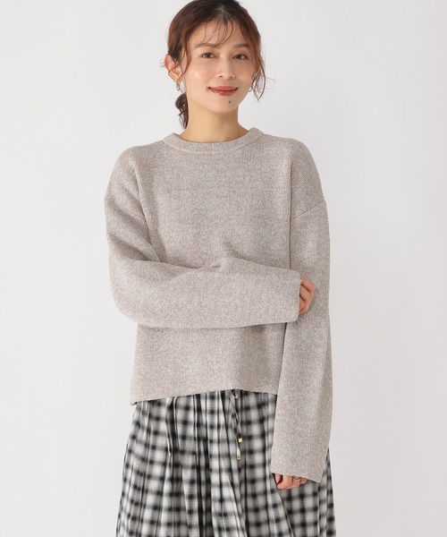 studio CLIP（スタディオクリップ）の「7ゲージリバーシブルニット（ニット/セーター・レディース・ライトグリーン/ライトグレー/ライトベージュ/ライトブルー・FREE）」の13枚目の写真