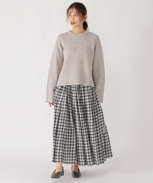 studio CLIP（スタディオクリップ）の「7ゲージリバーシブルニット（ニット/セーター・レディース・ライトグリーン/ライトグレー/ライトベージュ/ライトブルー・FREE）」の16枚目の写真