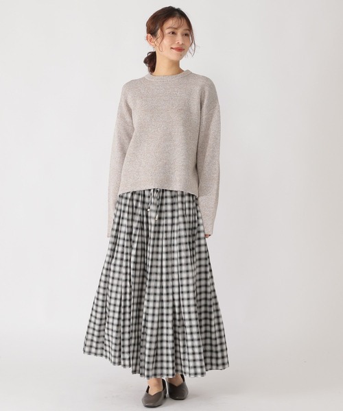 studio CLIP（スタディオクリップ）の「7ゲージリバーシブルニット（ニット/セーター・レディース・ライトグリーン/ライトグレー/ライトベージュ/ライトブルー・FREE）」の17枚目の写真