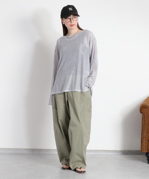 cepo（セポ）の「イージーカーゴバルーンパンツ（カーゴパンツ・レディース・オリーブ/ブラック・M/S）」の6枚目の写真