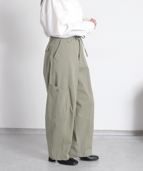 cepo（セポ）の「イージーカーゴバルーンパンツ（カーゴパンツ・レディース・オリーブ/ブラック・M/S）」の14枚目の写真