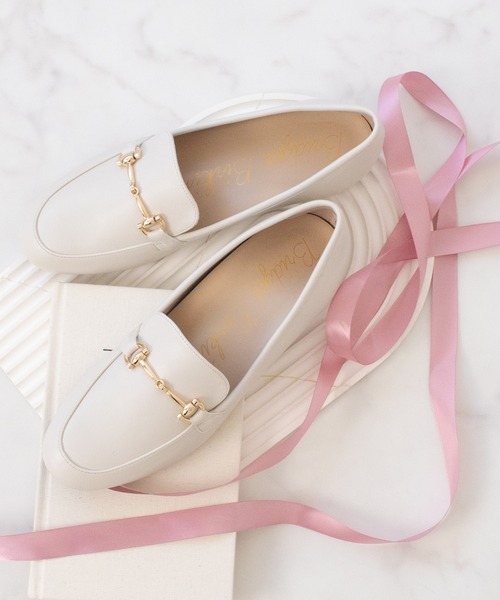 Bridget Birkin(ブリジットバーキン)の「【Bridget Birkin】ソフトビットレインローファー(564017)(ローファー・レディース・アイボリー/キャメル/ブラック系その他/ブラック・23/22.5/24/23.5/24.5)」の1枚目の写真