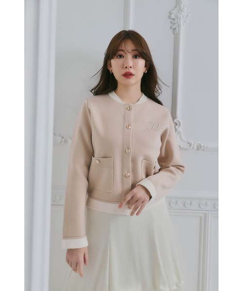 HLT Logo Knit Varsity Jacket（その他アウター）｜Her lip to（ハー