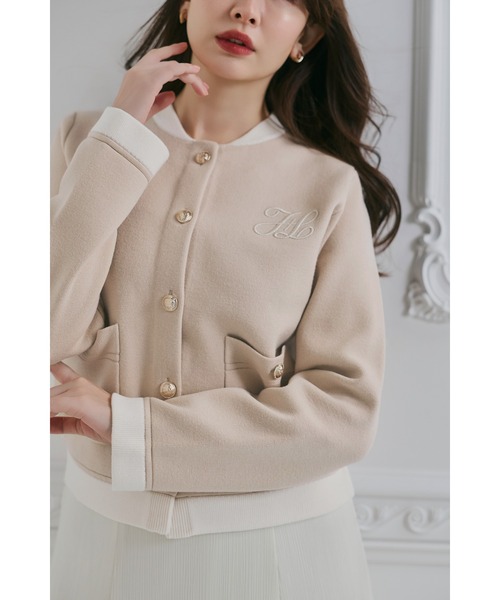 HLT Logo Knit Varsity Jacket（その他アウター）｜Her lip to（ハー