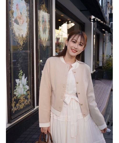HLT Logo Knit Varsity Jacket（その他アウター）｜Her lip to（ハー