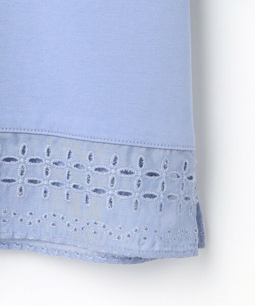 J.PRESS Ladies(J.プレス レディス)の「【一枚で着映え】スムースジャージー 刺繍 カットソー(Tシャツ/カットソー・レディース・サックスブルー系/ライトイエロー系/ライトグレー系/ホワイト系・SMALL)」の9枚目の写真