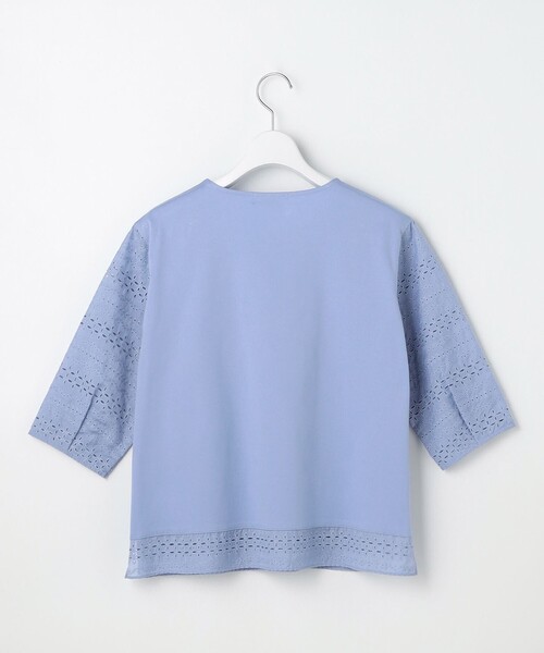J.PRESS Ladies(J.プレス レディス)の「【一枚で着映え】スムースジャージー 刺繍 カットソー(Tシャツ/カットソー・レディース・サックスブルー系/ライトイエロー系/ライトグレー系/ホワイト系・SMALL)」の11枚目の写真