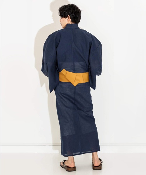 KYOETSU(キョウエツ)の「メンズ しじら浴衣 6点セット ( 浴衣 + 帯 + 下駄 + 腰紐 + 信玄袋 + 扇子 )(浴衣・メンズ・その他5/その他3/その他10/その他8/その他2/その他1/その他6/その他9/その他7/その他4・M/LL/L)」の13枚目の写真