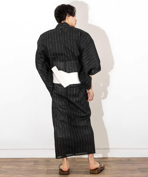 KYOETSU(キョウエツ)の「メンズ しじら浴衣 6点セット ( 浴衣 + 帯 + 下駄 + 腰紐 + 信玄袋 + 扇子 )(浴衣・メンズ・その他5/その他3/その他10/その他8/その他2/その他1/その他6/その他9/その他7/その他4・M/LL/L)」の19枚目の写真