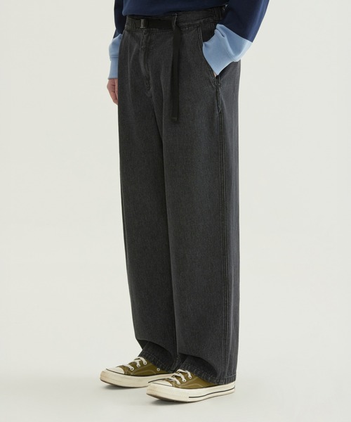 COVERNAT（カバーナット）の「[SOOBIN着用] CORDURA SEMI-WIDE DENIM EASY PANTS（デニムパンツ・メンズ・ブラック/ブルー・LARGE/X-LARGE/SMALL/MEDIUM）」の11枚目の写真