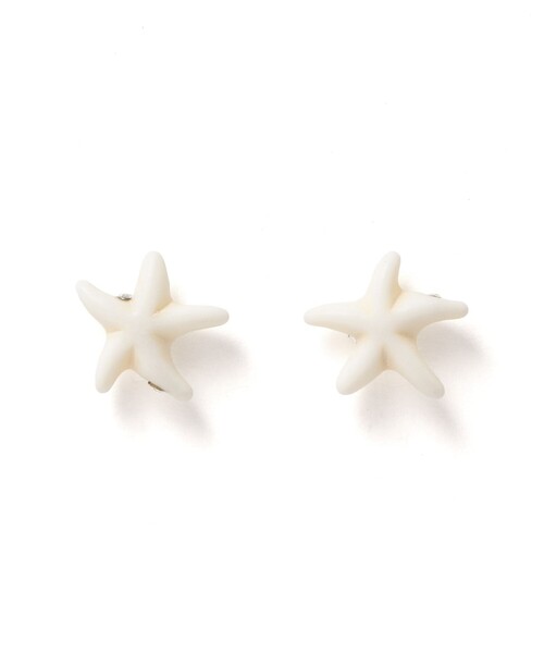 Ray BEAMS(レイビームス)の「スターフィッシュ ピアス(ピアス(両耳用)・レディース・ホワイト/ブルー系その他2・ONE SIZE)」の1枚目の写真