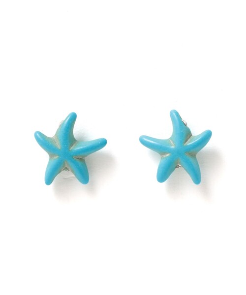 Ray BEAMS(レイビームス)の「スターフィッシュ ピアス(ピアス(両耳用)・レディース・ホワイト/ブルー系その他2・ONE SIZE)」の2枚目の写真
