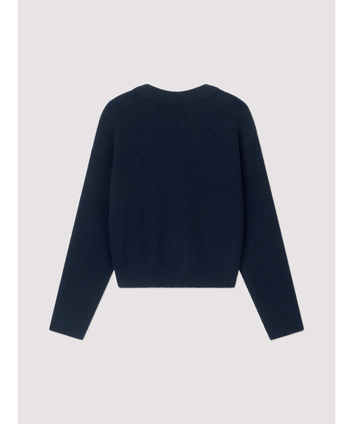 ANNEHEARTS（アンハーツ）の「Bottom Logo Solid Knit Navy（ニット/セーター・レディース・その他・FREE）」の2枚目の写真