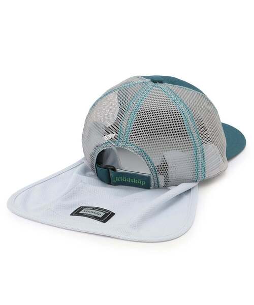 kladskap（クレードスコープ）の「ロゴ刺しゅうメッシュキャップ（キャップ・キッズ・ベージュ/ブルーグリーン・L(54-56cm)/51-53cm）」の3枚目の写真