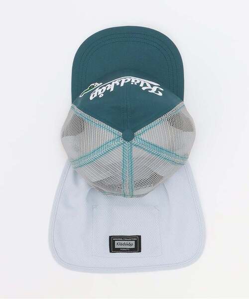 kladskap（クレードスコープ）の「ロゴ刺しゅうメッシュキャップ（キャップ・キッズ・ベージュ/ブルーグリーン・L(54-56cm)/51-53cm）」の6枚目の写真