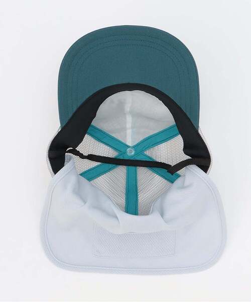 kladskap（クレードスコープ）の「ロゴ刺しゅうメッシュキャップ（キャップ・キッズ・ベージュ/ブルーグリーン・L(54-56cm)/51-53cm）」の7枚目の写真
