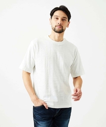 MICHEL KLEIN HOMME    | 【セットアップ】ジャカードクルーネック半袖カットソー(Tシャツ/カットソー)
