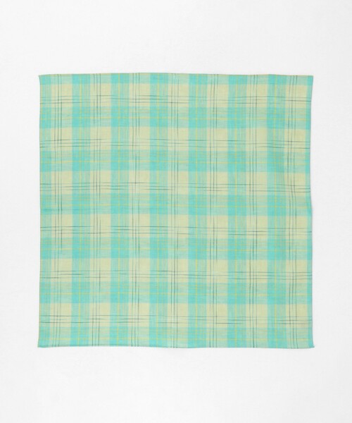 UNITED ARROWS（ユナイテッドアローズ）の「チェック ハンカチ（バンダナ/スカーフ・メンズ・ライム/オレンジ・FREE）」の6枚目の写真