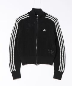 ちーちゃんadidas ニットジャケット2点 adidas アディダス W KNIT CROCHET FBIRD TT アウター KE0202