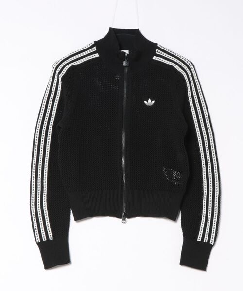 adidas アディダス W KNIT CROCHET FBIRD TT アウター KC6497 BLACK