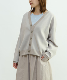 BACK LOGO SUMMER KNIT CARDIGAN