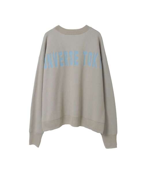 CONVERSE TOKYO(コンバーストウキョウ)の「BACK LOGO SUMMER KNIT CARDIGAN(カーディガン/ボレロ・レディース・グレー/ブラック/ブルー・FREE)」の13枚目の写真