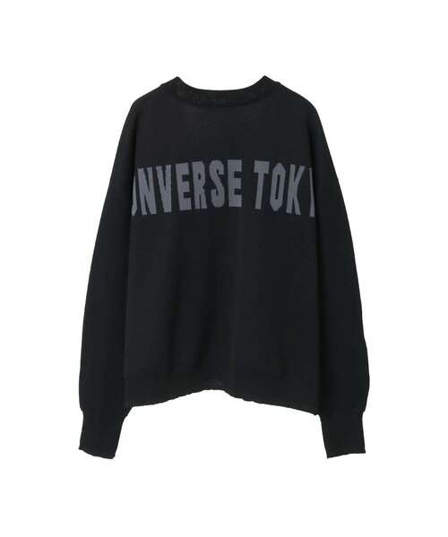 CONVERSE TOKYO(コンバーストウキョウ)の「BACK LOGO SUMMER KNIT CARDIGAN(カーディガン/ボレロ・レディース・グレー/ブラック/ブルー・FREE)」の11枚目の写真