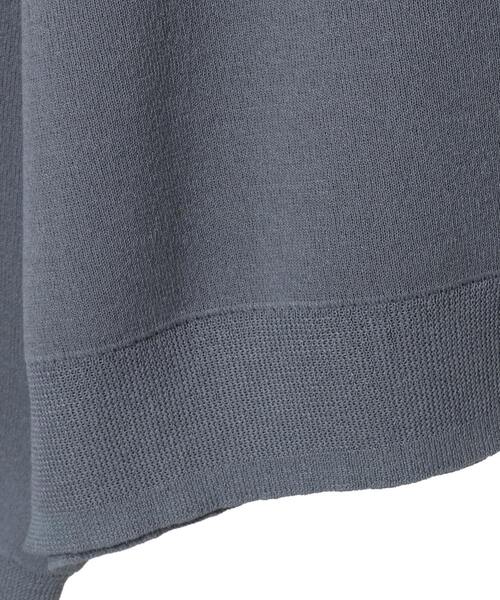 CONVERSE TOKYO(コンバーストウキョウ)の「BACK LOGO SUMMER KNIT CARDIGAN(カーディガン/ボレロ・レディース・グレー/ブラック/ブルー・FREE)」の4枚目の写真