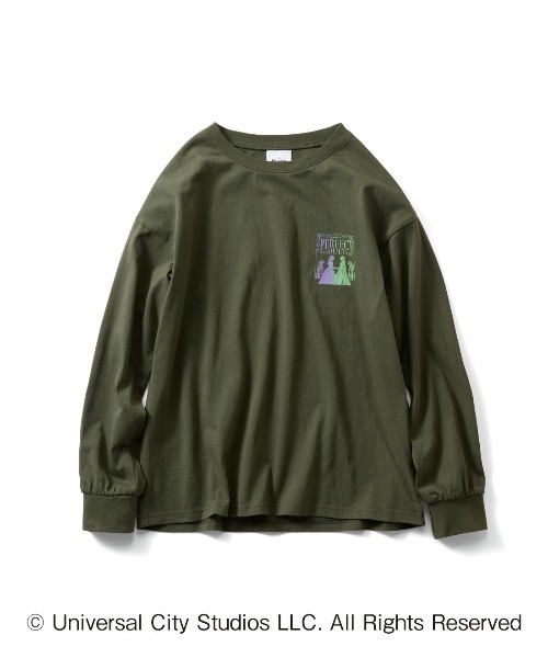 THREE FIFTY STANDARD(スリーフィフティースタンダード)の「THREE FIFTY STANDARD 【WICKED】 二人が重なるロゴプリントTシャツ〈グリーン〉(Tシャツ/カットソー・レディース・グリーン系その他・M/L/LL/3L)」の10枚目の写真