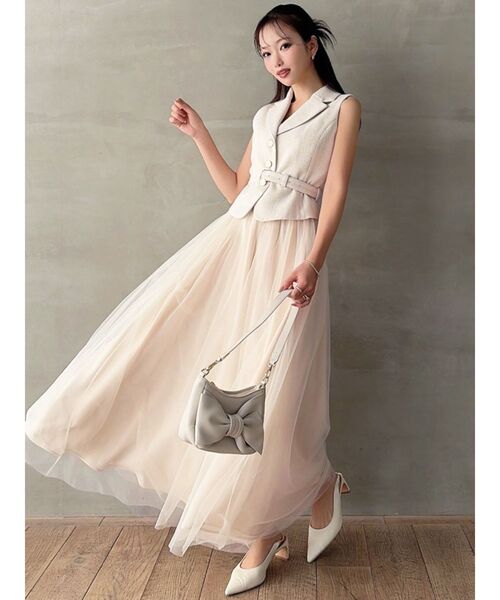 RESEXXY（リゼクシー）の「マルチウェイツイードセットアップ（ワンピース・レディース・ピンク/ブルー/アイボリー・FREE）」の11枚目の写真