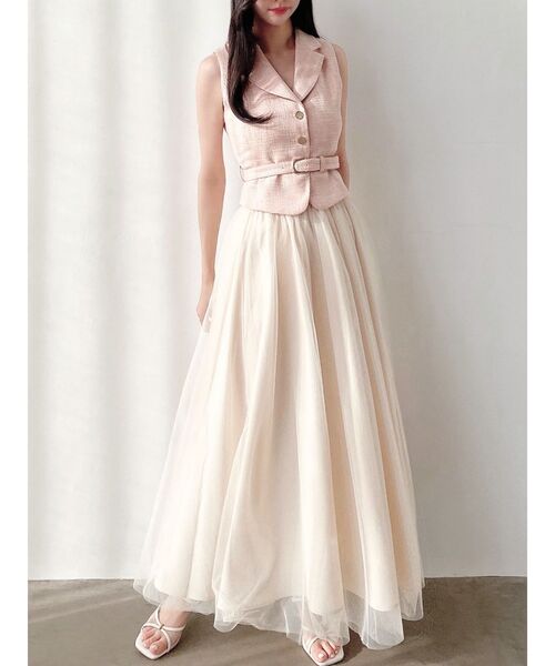 RESEXXY（リゼクシー）の「マルチウェイツイードセットアップ（ワンピース・レディース・ピンク/ブルー/アイボリー・FREE）」の15枚目の写真