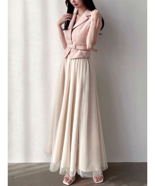 RESEXXY（リゼクシー）の「マルチウェイツイードセットアップ（ワンピース・レディース・ピンク/ブルー/アイボリー・FREE）」の16枚目の写真