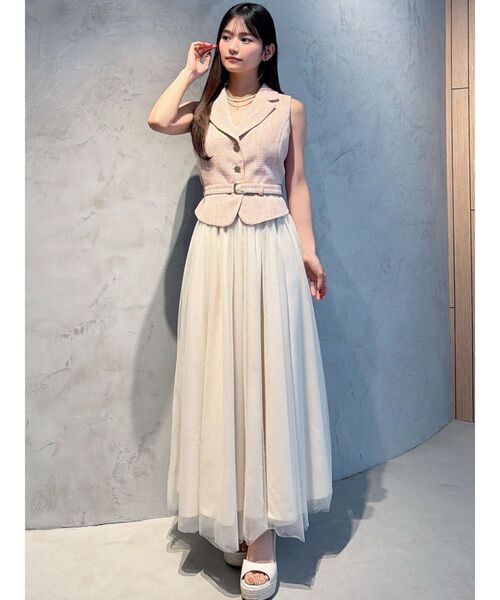 RESEXXY（リゼクシー）の「マルチウェイツイードセットアップ（ワンピース・レディース・ピンク/ブルー/アイボリー・FREE）」の19枚目の写真