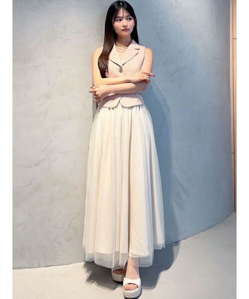 RESEXXY（リゼクシー）の「マルチウェイツイードセットアップ（ワンピース・レディース・ピンク/ブルー/アイボリー・FREE）」の20枚目の写真