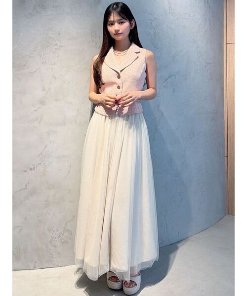 RESEXXY（リゼクシー）の「マルチウェイツイードセットアップ（ワンピース・レディース・ピンク/ブルー/アイボリー・FREE）」の21枚目の写真